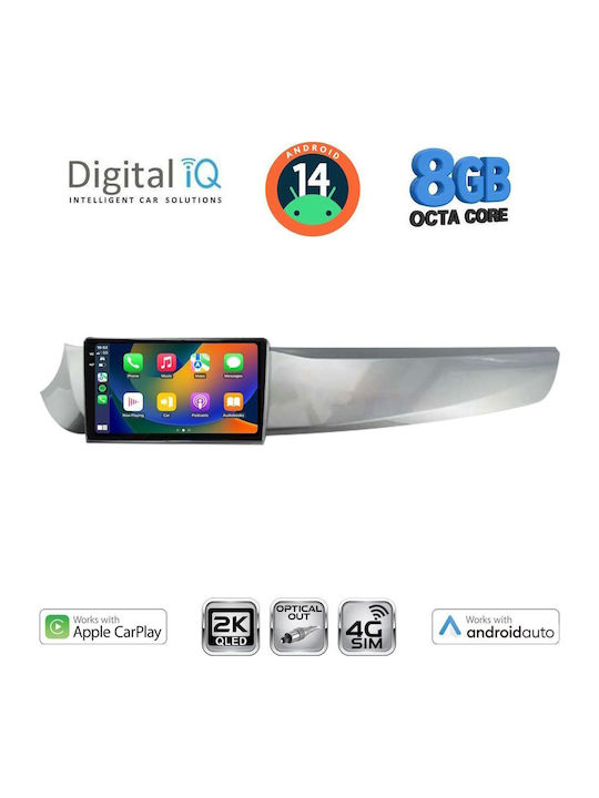 Digital IQ Car Audio System for Alfa Romeo Giulietta 2010-2014 (Bluetooth/USB/WiFi/GPS/Apple-Carplay/Android-Auto) with Touch Screen 9"