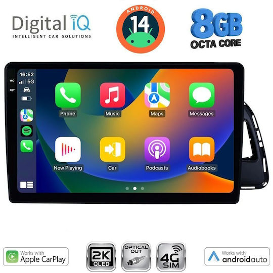 Digital IQ Ηχοσύστημα Αυτοκινήτου για Audi Q5 2010-2018 (Bluetooth/USB/WiFi/GPS/Apple-Carplay/Android-Auto) με Οθόνη Αφής 10"