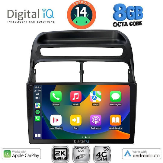 Digital IQ Car Audio System for Fiat Linea 2007-2011 (Bluetooth/USB/WiFi/GPS/Apple-Carplay/Android-Auto) with Touch Screen 9"