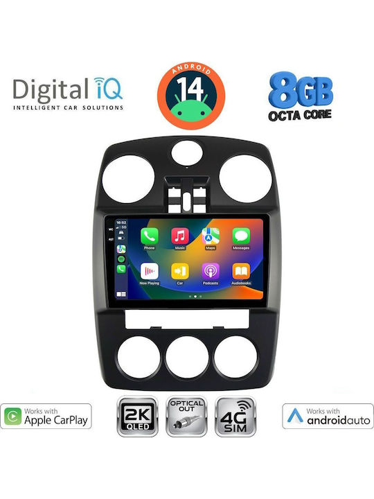Digital IQ Car Audio System Chrysler PT Cruiser 2005-2010 (Bluetooth/USB/WiFi/GPS/Apple-Carplay/Android-Auto) with Touch Screen 9"