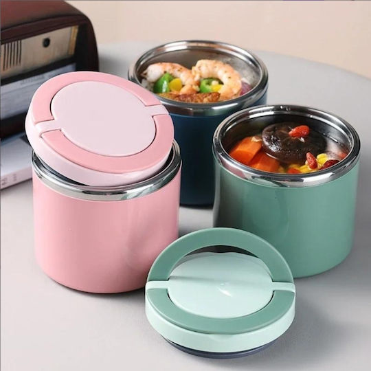 Uncle George Cutie pentru Mâncare Termos Inox Roz 600ml 1buc