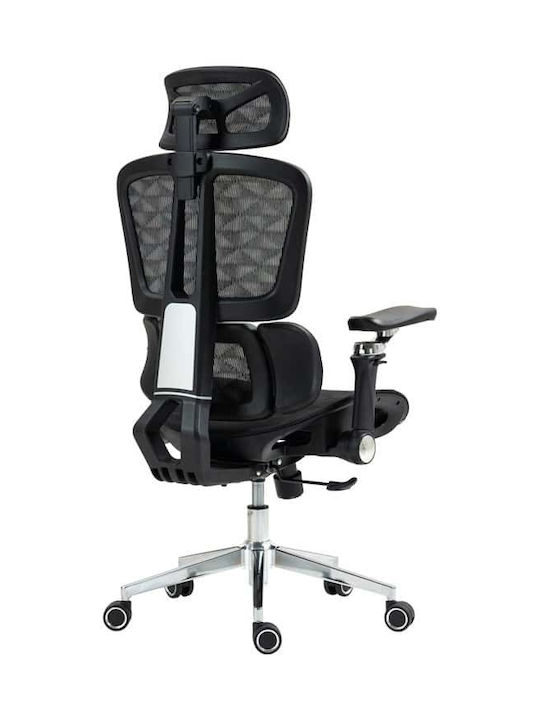 Bürostuhl mit Neigung und Verstellbare Armlehnen Black Jeffer Pakketo