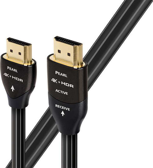 Audioquest Pearl HDMI 2.0 Premium High Speed 4K 60Hz HDR Wohnungs Kabel HDMI-Stecker - HDMI-Stecker 7,5m Schwarz