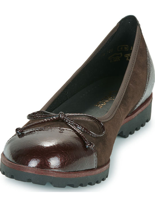 Damen Ballerinas in Braun Farbe