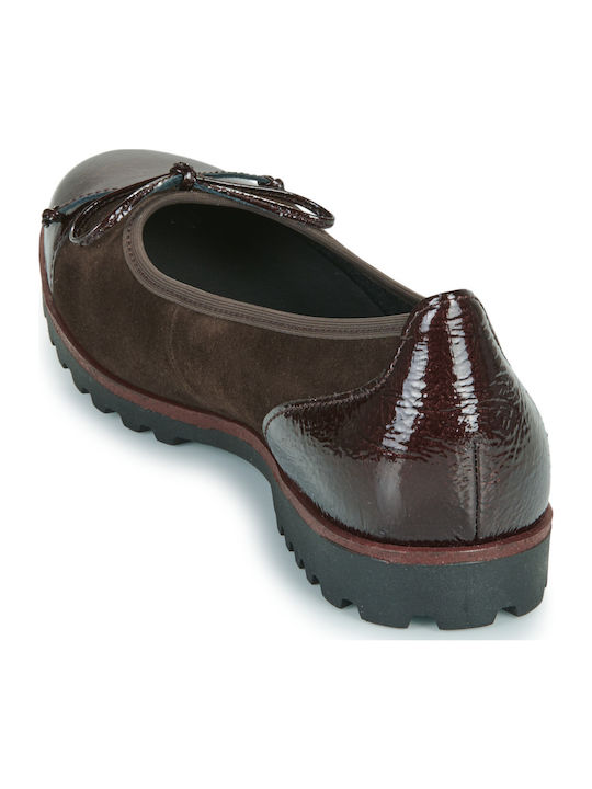 Damen Ballerinas in Braun Farbe