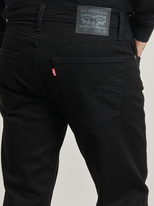 527 Men's Jeans Pants with Slim Fit Black