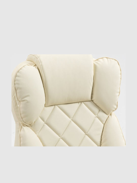 Καρέκλα Γραφείου με Ανάκλιση Beige Active Jet