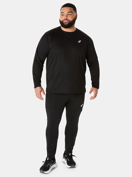 Core Sportliche Langarm Herrenbluse Schwarz