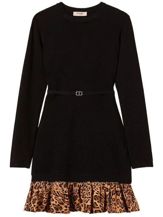 Mini Abendkleid mit Rüschen Black
