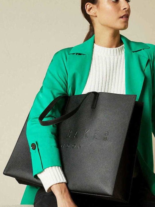Γυναικεία Τσάντα Shopper Ώμου Μαύρη