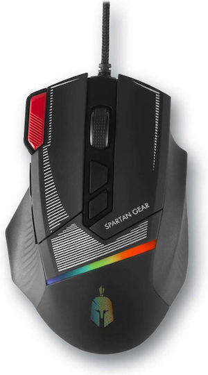 Spartan Gear Talos 2 RGB Геймърска Мишка 7200 DPI Черен
