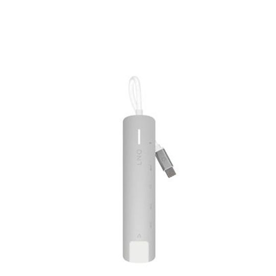 LinQ 6in1 Pro USB-C Докинг станция с HDMI 4K PD Етърнет Бял