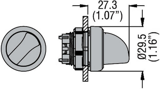 Lovato Electric Διακόπτης Μπουτόν 1τμχ