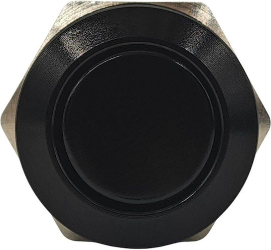 On Off Switch 12mm Black Push Button