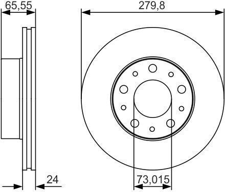 Bosch Brake Disc 0 986 479 S70