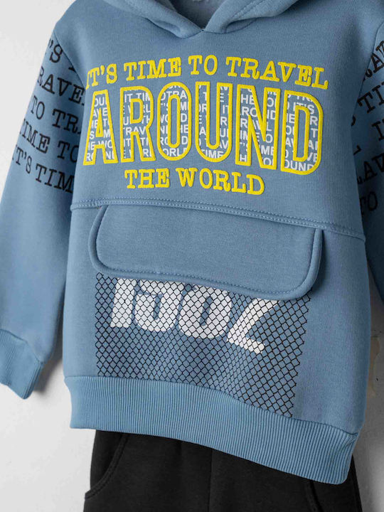 Kids Tracksuits Dri-Fit Blue Set With Top 2 Pieces