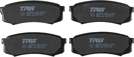 Trw Brake Pad Set Disc Brake Gdb1182