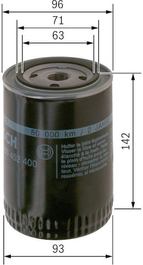 Bosch Oil Filter 0 986 452 400