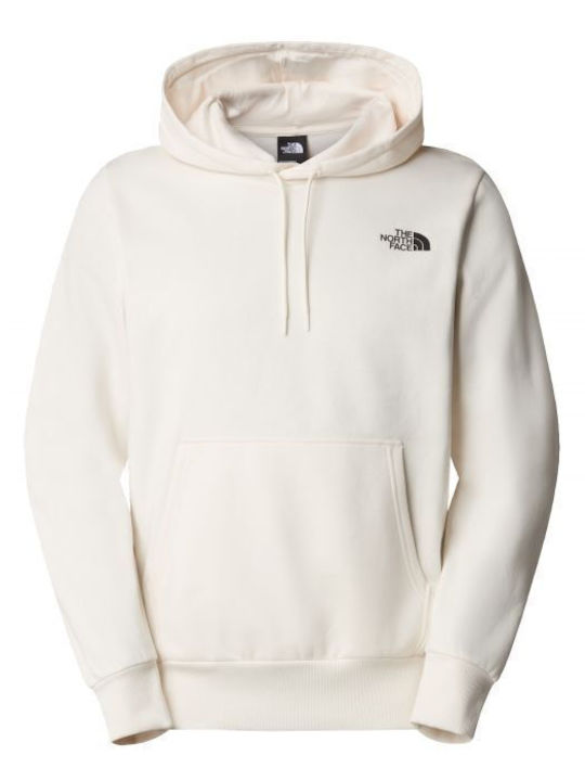 Sweatshirt with Hood White Dune