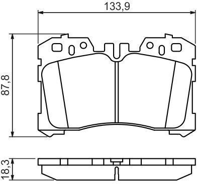 Bosch Brake Pad Set Disc Brake 0 986 494 423