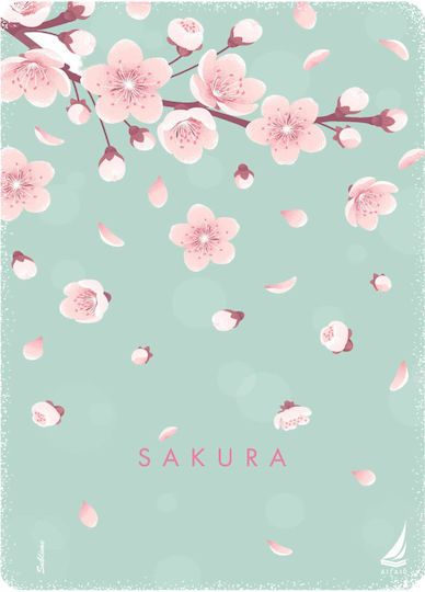 Αιγαίο Τετράδιο Σπιράλ Sakura 2 Θέματα