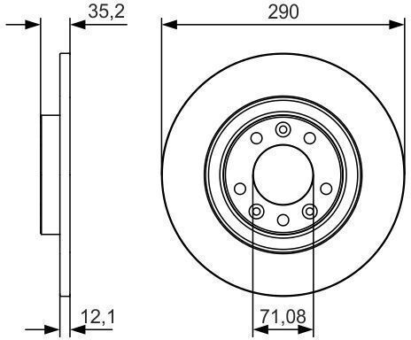 Bosch Bremsscheibe 0 986 479 C25