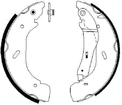 Bosch Brake Shoe Set 0 986 487 612