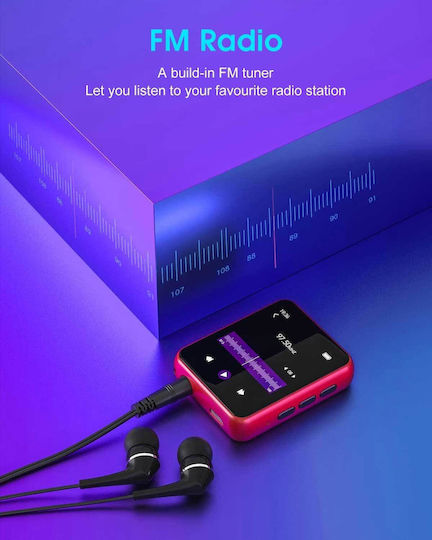 Joliker MP3 Player (32GB) with IPS Touch Screen 1.8" Red 764832274364