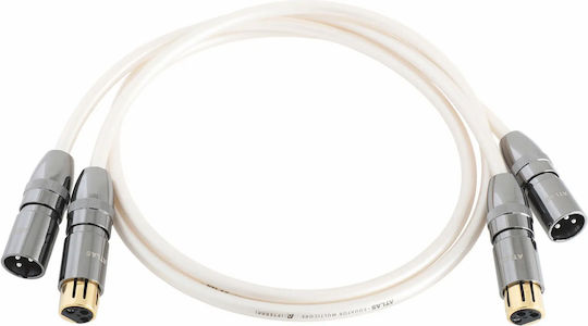 Atlas Cables Cable XLR male - XLR male Μαύρο 0.5m