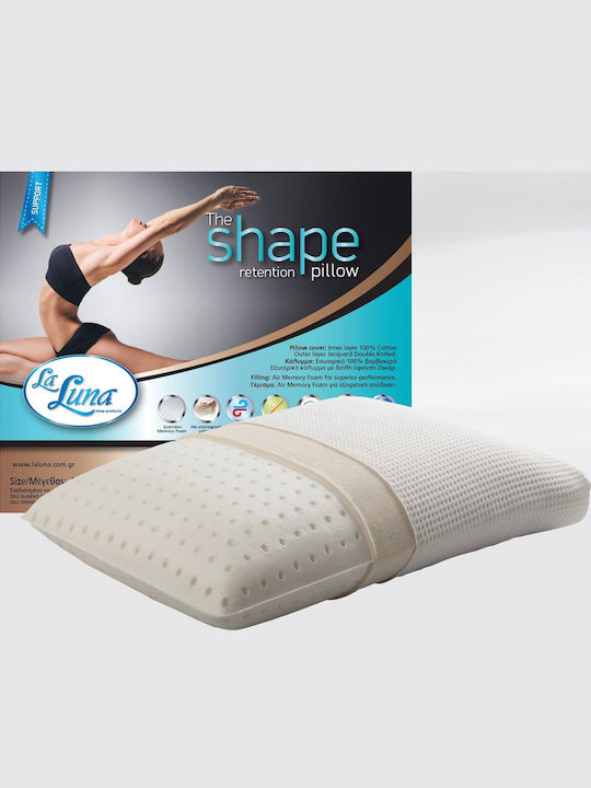 La Luna The Shape Retention Μαξιλάρι Ύπνου Memory Foam Ανατομικό 40x60x16cm
