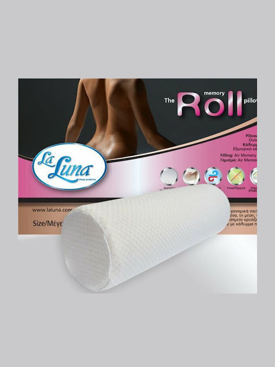 La Luna Roll Bed Pillow Memory Foam Anatomic 15x45cm