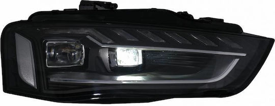 Μπροστινά Φανάρια Set Audi A4 B8.5 Facelift 2012-2015 Μαύρα A4 B9.5 Design Oem Xenon Upgrade Full Led & Dynamic Led Φλας