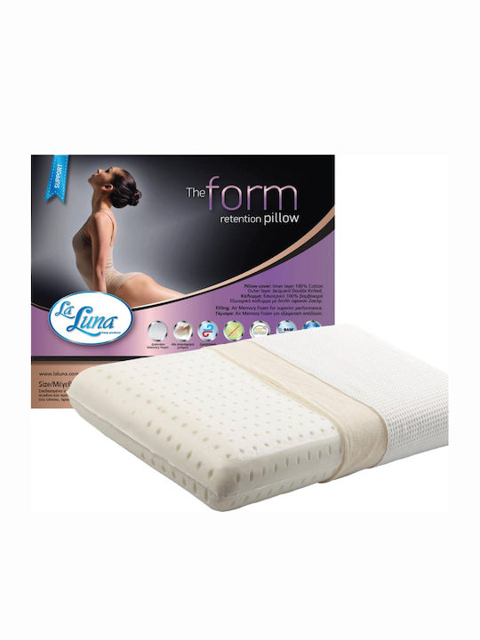 La Luna Form Retention Bed Pillow Memory Foam Anatomic 40x70x12cm