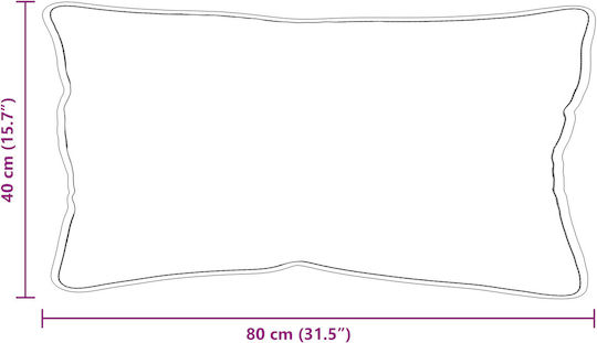 vidaXL Schlafkissen Polyester 40x80x20cm