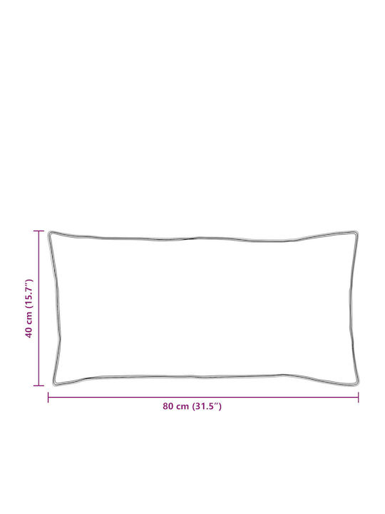 vidaXL Bamboo Kopfkissen Baumwolle 40x80cm