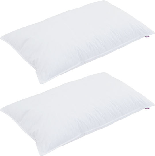 vidaXL Bamboo Sleep Pillow Cotton Made 40x80cm 2 Pieces