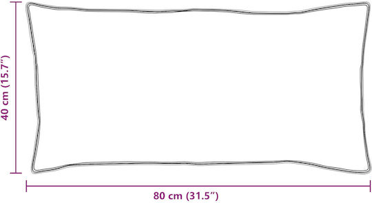 vidaXL Μαξιλάρι Ύπνου Βαμβάκι 40x80cm 2τμχ
