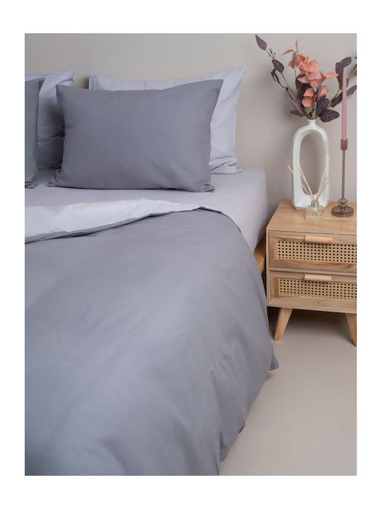 Sunshine Sheet Sets Double 200x250cm. Menta 152 203 Grey 4pcs