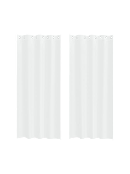 vidaXL vidaXL Vorhänge mit Grommets Weiß 140x260cm