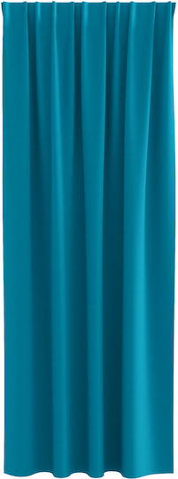vidaXL Set Perdele Cu Coafură Turcoaz 140x260 cm