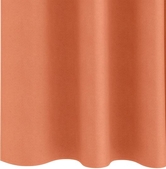 vidaXL Set of Curtains with Pencil Pleat Orange 140x260cm