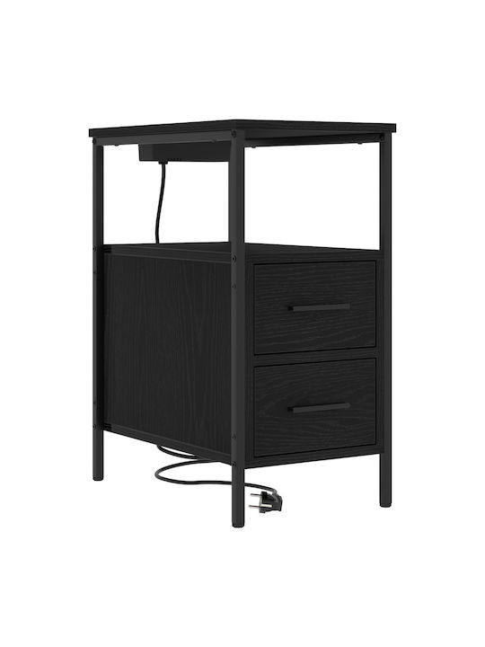 Nachttisch Black oak 30x48x61cm