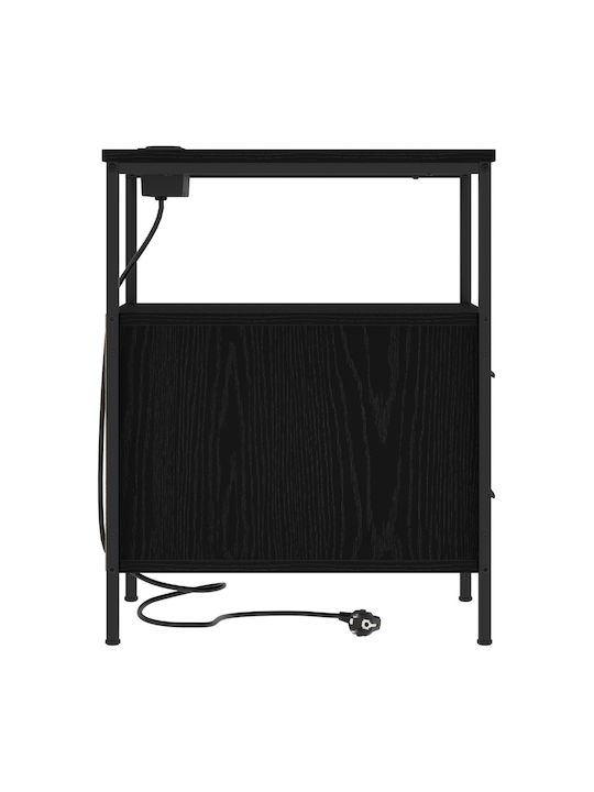 Nachttisch Black oak 30x48x61cm