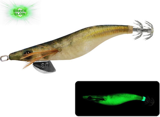 Oceanic Egido Real Jerk 3.5s Squid Jigs Fluorescent Red Mullet
