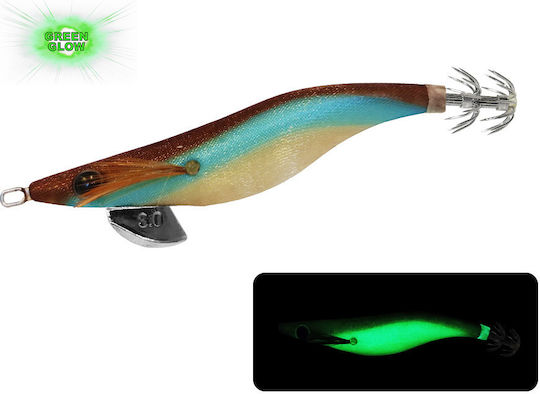 Oceanic Egido Real Jerk 3.5s Squid Jigs Fluorescent Red Mullet