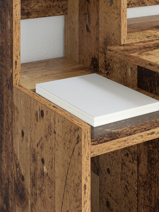 Electric Desk Lumarko Wooden Old Wood with Metal Legs Adjustable Height with LED and USB Ports 97x45x90cm