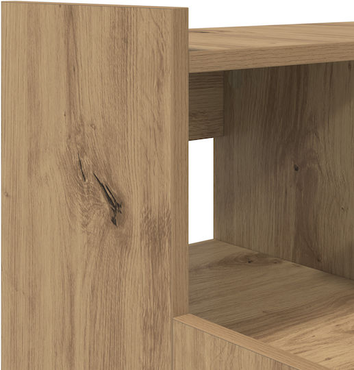 Electric Desk Artisan Wooden Coffee with Metal Legs, Adjustable Height, LED & USB ports 97x45x90cm