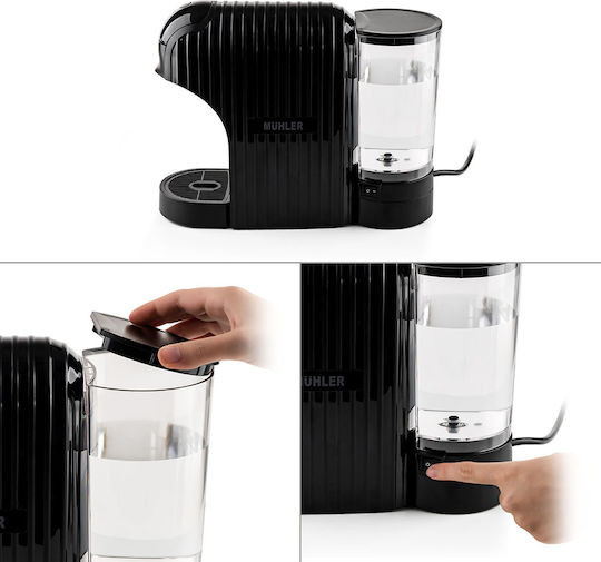 Muhler Pod Coffee Machine Nespresso Pressure 20bar Black