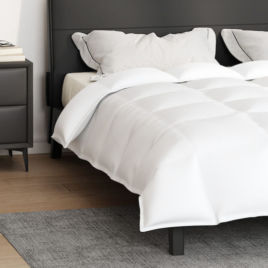 vidaXL Πάπλωμα Διπλό Πουπουλένιο 200x240εκ. Λευκό