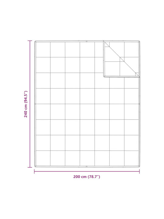 vidaXL Bettdecke Doppelbett Daunen 200x240cm White